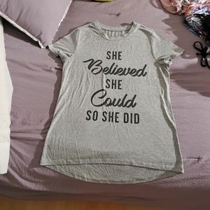 Gray Zoe + Liv Loose Tee